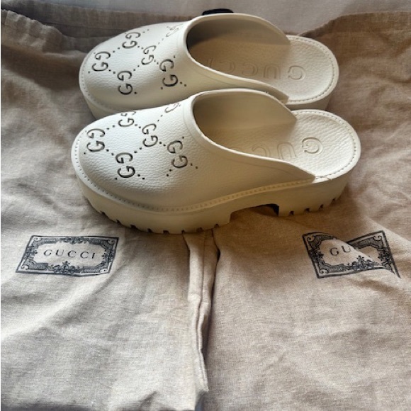 COPY - Gucci- Women’s Platform Perforated G Sandal - Picture 6 of 13